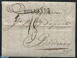 Netherlands 1803 Folding Letter From Amsterdam To Bordeaux, Postal History - ...-1852 Voorlopers