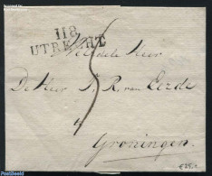 Netherlands 1812 Folding Cover From Utrecht To Groningen, Postal History - ...-1852 Voorlopers