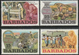 THEMATIC CULTURE:  HANDICRAFT, POTTERY IN BARBADOS.  POTTER'S WHEEL, KILNS, PRODUCTS, MARKET SCENE    -     BARBADOS - Andere & Zonder Classificatie