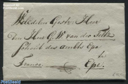 Netherlands 1821 Letter To Epe, Postal History - ...-1852 Voorlopers