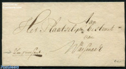 Netherlands 1814 Folding Cover To Wassenaar, Postal History - ...-1852 Voorlopers