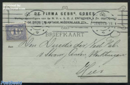 Netherlands 1908 Post Card To Amsterdam, Postal History - Storia Postale