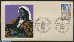 France 1975 Art Cover, St Pol De Leon - Pouhaer, First Day Cover - Covers & Documents