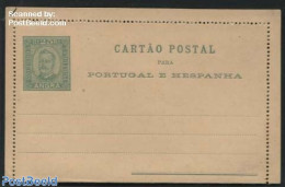 Azores 1893 Angra, Card Letter 25R, Unused Postal Stationary - Azores