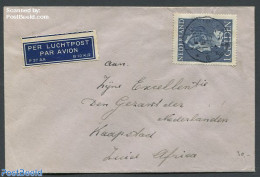 Netherlands 1946 Airmail Cover From IJmuiden To Capetown, Postal History, History - Kings & Queens (Royalty) - Cartas & Documentos