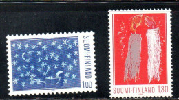 SUOMI FINLAND FINLANDIA FINLANDE 1983 CHRISTMAS NATALE NOEL WEIHNACHTEN NAVIDAD COMPLETE SET SERIE COMPLETA MNH - Unused Stamps