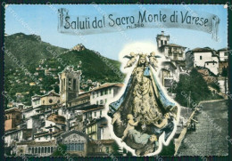 Varese Sacro Monte Saluti Da FG Foto Cartolina KVM1449 - Varese