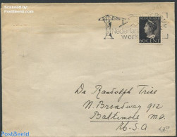 Netherlands 1946 Cover To Baltimore, USA, Postal History, History - Kings & Queens (Royalty) - Lettres & Documents
