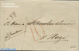 Netherlands 1850 Folding Letter From Amsterdam To S-Gravenhage, Postal History - ...-1852 Voorlopers