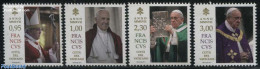 Vatican 2017 Pope Francis 4v, Mint NH, Religion - Pope - Religion - Nuevos