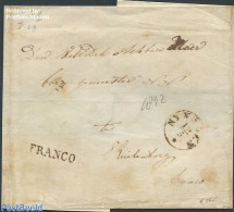 Netherlands 1842 Folding Letter To Ruitenborgh, Postal History - ...-1852 Prephilately