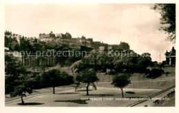 73620475 Edinburgh East Princes Street Gardens And Castle Edinburgh - Andere & Zonder Classificatie