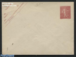 France 1906 Envelope 10c (125x94mm), Unused Postal Stationary - Brieven En Documenten
