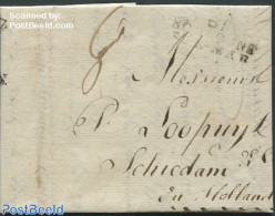 Netherlands 1815 Folding Letter To The Mayor Of Schiedam From Amsterdam, Postal History - ...-1852 Prephilately