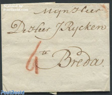 Netherlands 1800 Folding Cover To Breda, Postal History - ...-1852 Voorlopers