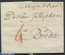 Netherlands 1800 Folding Cover To Breda, Postal History - ...-1852 Prephilately