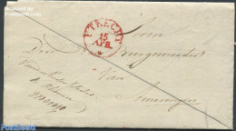 Netherlands 1833 Folding Letter From Utrecht To Amerongen, Postal History - ...-1852 Voorlopers