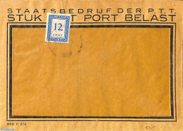 Netherlands 1948 Envelope, Postage Due 12c., Postal History - Cartas & Documentos