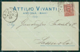 Ancona Bari Commerciale Cartolina KV1632 - Ancona