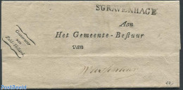 Netherlands 1817 Folding Cover From The Hague, Postal History - ...-1852 Voorlopers