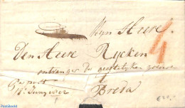 Netherlands 1802 Folding Cover To Breda From 1802, Postal History - ...-1852 Precursori