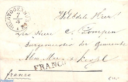 Netherlands 1840 Folded Cover From S Hertogenbosch (see Mark) To Maren & Kessel, Postal History - ...-1852 Prephilately