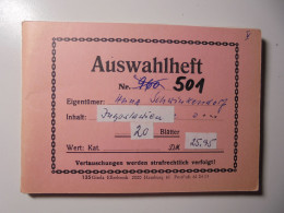 Auswahlheft Nr. 501 20 Blätter 179 Briefmarken Xx Jugoslawien 1919-1963/Mi Nr. 92-1048, Unvollständig Ca - Lots & Serien