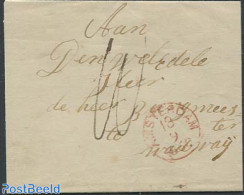 Netherlands 1860 Letter From Amsterdam With Sloten Mark, Postal History - Covers & Documents