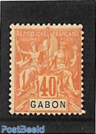 Gabon 1904 40c, Stamp Out Of Set, Unused (hinged) - Nuovi