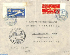 Switzerland 1932 Envelope To Waltendorf. Kloster Erbach Mark Added., Postal History - Cartas & Documentos