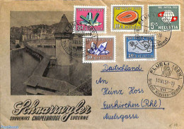Switzerland 1959 Envelope From Flüeli Ranft To Euskirchen, Postal History - Brieven En Documenten