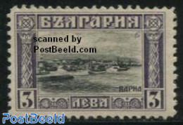 Bulgaria 1911 3L Violet/black, Stamp Out Of Set, Mint NH, Transport - Ships And Boats - Ongebruikt