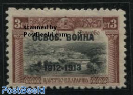 Bulgaria 1913 3St Black Overprint, Mint NH - Unused Stamps