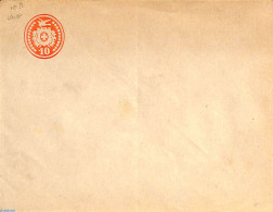 Switzerland 1877 Envelope 10c, WM Inverted, Position X4, Unused Postal Stationary - Cartas & Documentos
