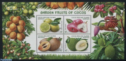 Cocos Islands 2017 Garden Fruits S/s, Mint NH, Health - Nature - Food & Drink - Fruit - Food