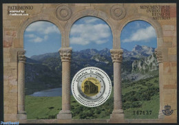 Spain 2017 Monuments S/s, Mint NH, History - Various - World Heritage - Money On Stamps - Round-shaped Stamps - Nuevos