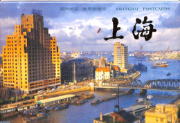 China People’s Republic 1987 Shanghai Pre-stamped Postcard Set, International Mail (10 Cards), Unused Postal Station.. - Storia Postale