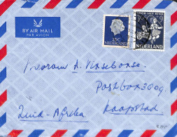 Netherlands 1958 Airmail Letter To Cape Town, Postal History, Various - Toys & Children's Games - Cartas & Documentos