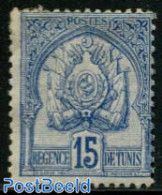 Tunisia 1888 15c, Stamp Out Of Set, Without Gum, Unused (hinged) - Tunisia