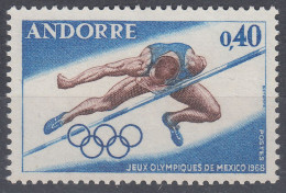 ANDORRA 1968(FRENCH ADM.), SPORT, HIGH JUMP, COMPLETE MNH SERIES With GOOD QUALITY *** - Unused Stamps