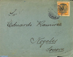 Mexico 1914 Letter With 5c SONORA Stamp, Postal History - Messico
