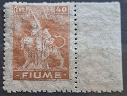 LION-ALEGORY-40 C-FIUME - ITALY-YUGOSLAVIA - CROATIA - 1919 - Croazia