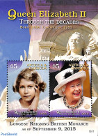 Antigua & Barbuda 2015 Britain's Longest Reigning Monarch S/s, Mint NH, History - Kings & Queens (Royalty) - Familias Reales