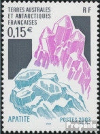 Französ. Gebiete Antarktis 501 (kompl.Ausg.) Postfrisch 2003 Mineralien - Nuevos