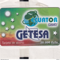 EQUATORIAL GUINEA - Getesa Prepaid Card 20000 Fcfa(plastic), Mint - Guinea Ecuatorial