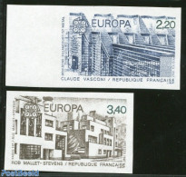 France 1987 Europa 2v, Imperforated, Mint NH, History - Europa (cept) - Art - Modern Architecture - Unused Stamps