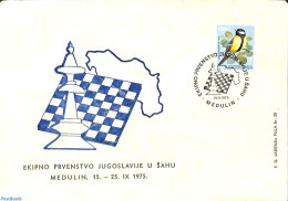Yugoslavia 1975 Ekipno Prvenstvo, Medulin, Postal History, Sport - Chess - Lettres & Documents