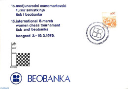 Yugoslavia 1979 Women Chess Tournament Beograd, Postal History, Sport - Chess - Lettres & Documents