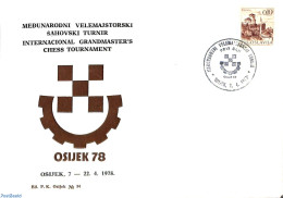 Yugoslavia 1978 Osijek 78 Chess Event, Postal History, Sport - Chess - Covers & Documents