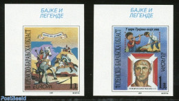 Croatia 1997 Sremsko Baranjska, Europa, Legends 2v Imperforated, Mint NH, History - Europa (cept) - Croatia